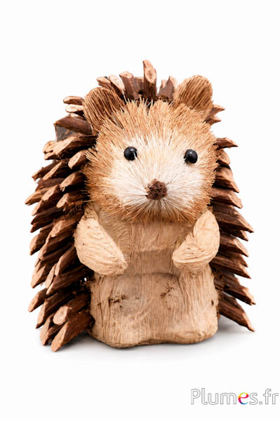 Riccio en  legno - 7 x 9 cm - naturale